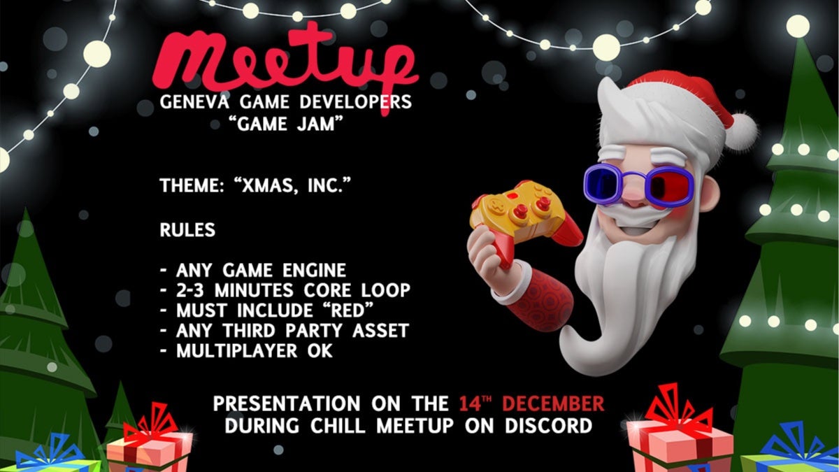 Virtual Geneva Game Developer Meetup : LAST MEETUP GAME JAM !