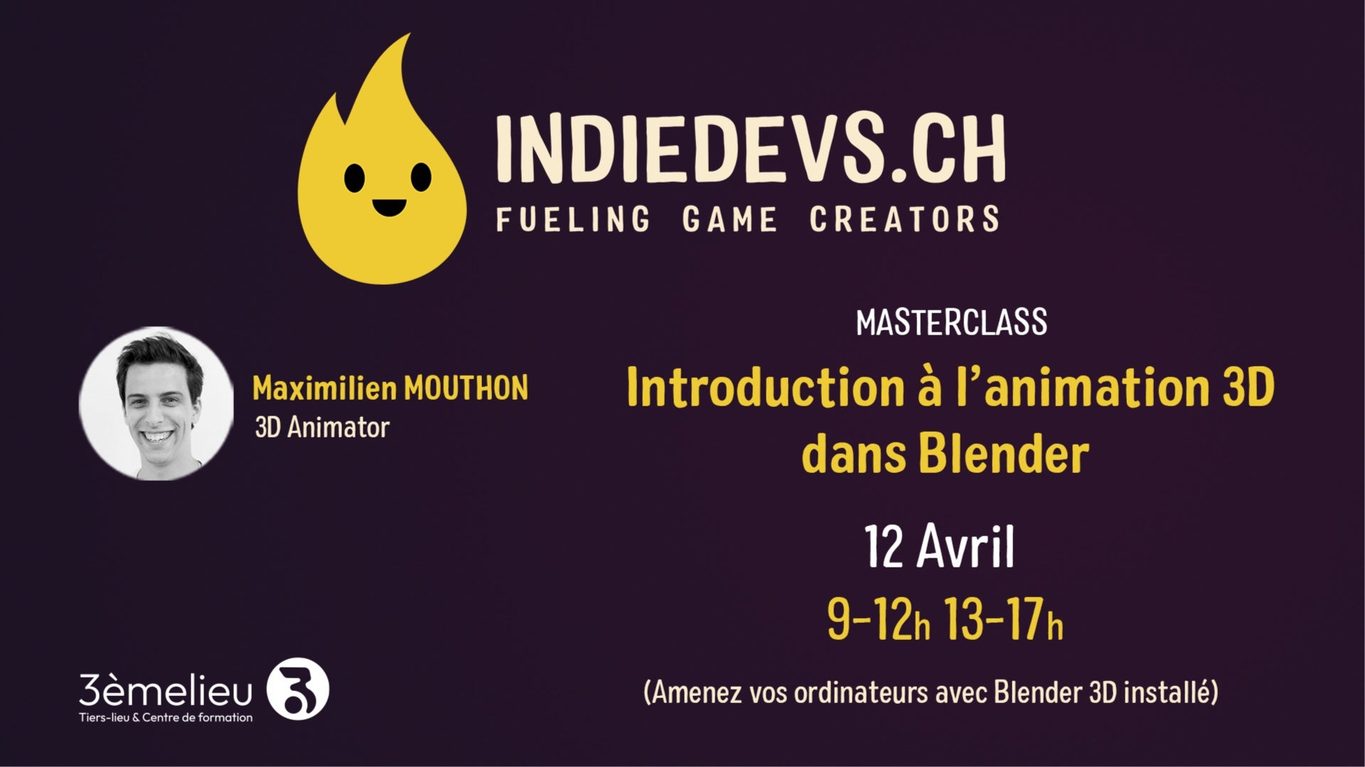 [MASTERCLASS] - Introduction à l'animation 3D dans Blender 3D