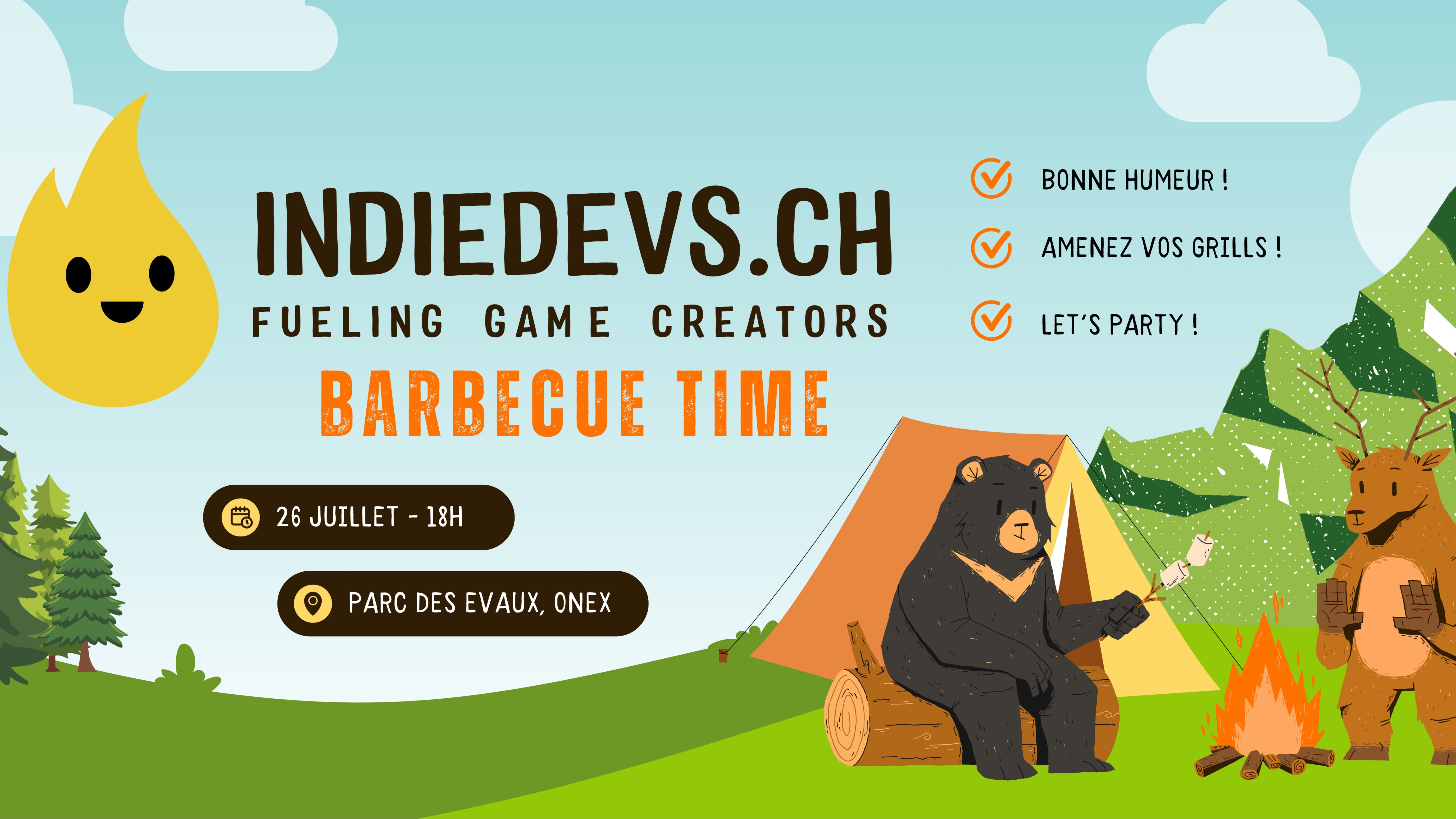 56e IndieDevs Geneva Meetup : BBQ !
